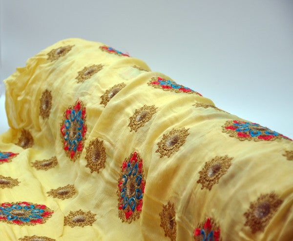 Embroidered Crepe Design 04