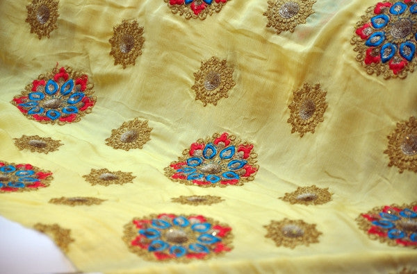 Embroidered Crepe Design 04