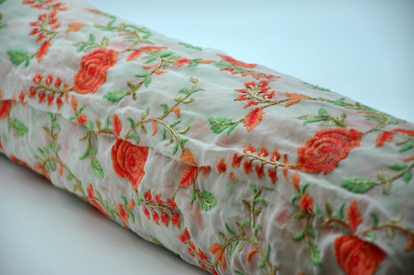 Embroidered Chiffon/Georgette Design 08