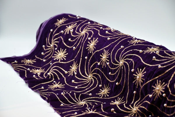 Embroidered Velvet Design 11