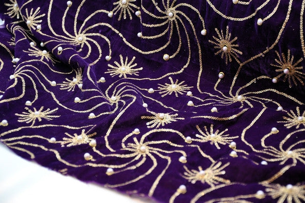 Embroidered Velvet Design 11